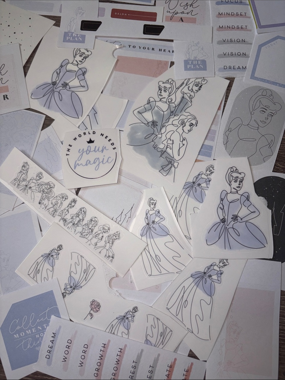 ❤️$3 The Happy Planner Disney Cinderella Not So Mystery Set